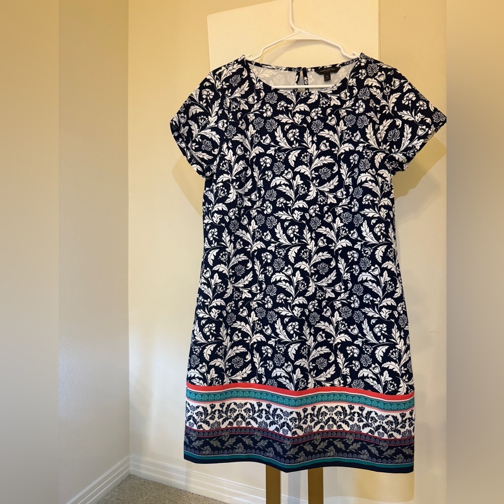 Banana Republic Black and White Mini Sundress Casual